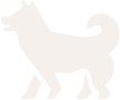 犬のシルエットマーク